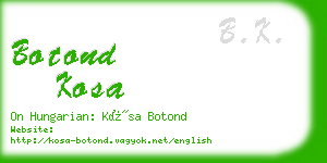 botond kosa business card